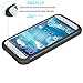 Tekcoo for Galaxy S4 Case, [Tmajor Series] [Black/Black] Shock Absorbing Hybrid Rubber Plastic Impact Defender Rugged Slim Hard Case Cover Shell for Samsung Galaxy S4 S IV I9500 GS4 All Carriers