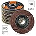 KSEIBI 4 1/2 Inch Flap Disc Aluminum Oxide Auto Body Sanding Grinding Wheel 10 Pack Type 27 (60 Grit) 686010
