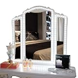Led Vanity Mirror Lights Kit,ViLSOM 13ft/4M 240 LEDs Make-up Vanity Mirror Light for Vanity Makeup Table Set with Dimmer and Power Supply,Mirror not Included.