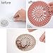 Rubber Hair Stopper Hair Catcher Durable Silicone 4 Pack Filter for Kitchen Bathroom and Bath tub Hair Stopper Shower Drain Covers Easy to Install and Clean