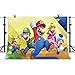 PHMOJEN Super Uncle Bros with Mushrooms Photography Background 7x5ft Cartoon Kids Children Birthday Party Backdrop Baby Shower Decoration Studio Props PPH028