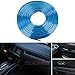 Car Interior Moulding Trim,3D DIY 5 Meters Electroplating Color Film Car Interior Exterior Decoration Moulding Trim Strip line by Auto Parts Club (Blue)