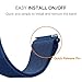 Fintie for Gear Sport/Galaxy Watch 42mm Band, 20mm Milanese Loop Adjustable Stainless Steel Replacement Strap Wrist Bands for Samsung Galaxy Watch 42mm, Gear Sport / S2 Classic Smartwatch, Navy