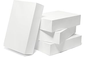 Mefleet 16 Pack Large Gift Boxes with Lids 17x11x4 Inches Extra Deep Shirt Clothes Robe Sweater Box for Christmas Presents, Holidays, Birthday Gift Wrapping White