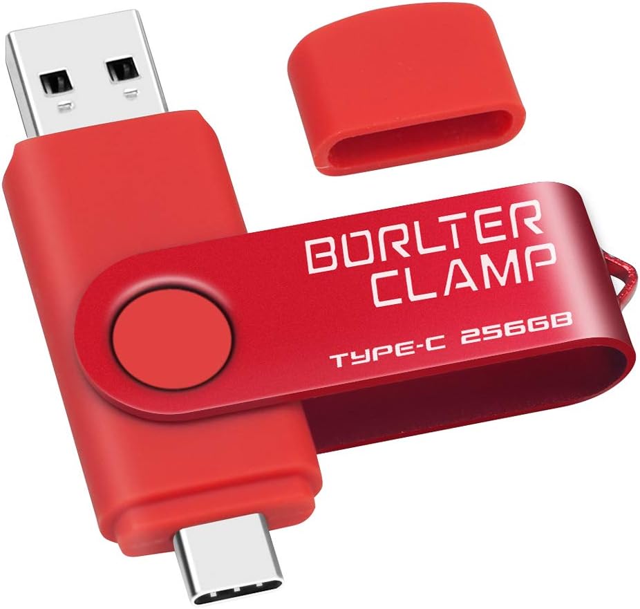256 GB USB Type-C Flash Drive, USB-C 3.0 Memory Stick Jump Drive 2 in 1 for Android Phones Samsung Galaxy S10/S9/S8/Note 9