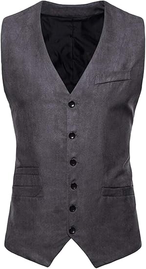 Amazon Co Jp Suncolor8 男性モダンクラシックウェディングビジネスシングルブレストノースリーブファッションvネックベスト 服 ファッション小物