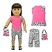 Doll Clothes - Zebra Print Outfit Set Purse Pink Fits American Girl Doll and 18 inch Dolls