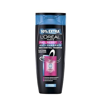 L'Oreal Paris Fall Resist 3X Anti-dandruff Shampoo, 175ml (With 10% Extra)