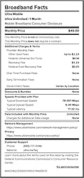 $49/mo. Ultra Mobile Prepaid Phone Plan with