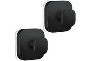 Bambeav 2 Pack Upgrated Stronger Suction Cup Hooks for Shower,Heavy Duty Hooks for Bathroom Wall, Glass Windows,Smooth Doors 