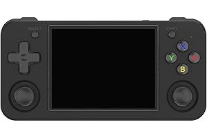 DREAMHAX RG35XX H Retro Handheld Game Console, Horizontal Console with 2 Joysticks, Built-in 64G TF 5500 Games 3300mAh Battery 3.5 Inch IPS Screen, Support 5G WiFi Bluetooth HDMI TV Output (Black)
