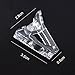 Quick Building Nail Tips Clip Plastic Finger Extension UV LED Builder Nail Gel Assistant Tool Pack of 5, HJ-NAT132