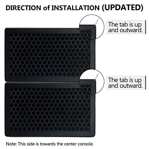 XTechnor Tesla Model 3 Air Filter HEPA 2 Pack with Activated Carbon