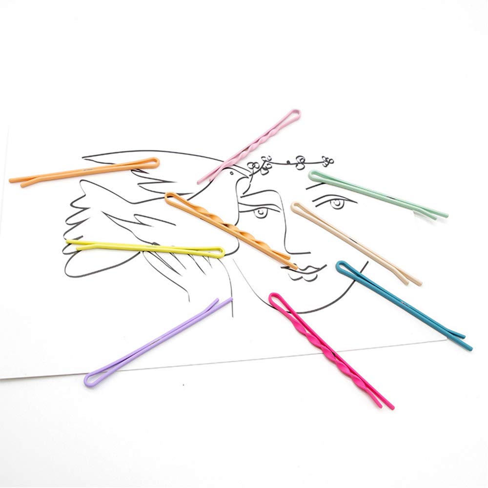 WHITEBRIDGE 20pcs Macaron Colorful Hair Bobby Pins Metallic Barrettes Hair Clips for Women Girls : Beauty