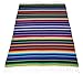 El Paso Designs Mexican Yoga Blanket - 51 x 74 inches - Colorful Studio Mexican Falsa Blanket - Ideal for Yoga, Camping, Picnic, Beach Blanket, Bedding, Home Decor Soft Woven