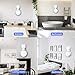 Outlet Wall Mount Holder Stand Compatible with Dot 3rd Gen &HuaWei Ai Plug in Kitchens, Bathroom and Bedroom, A Space-Saving Solution for Your Smart Home Speakers ,Built-in Cable Management- White