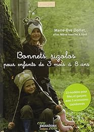 Bonnets rigolos pour enfants de 3 mois à 8 ans