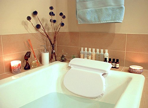 Relaxation Bubble Bath Pillows for Tub: Bath Accessories Home Spa Bathtub Cushion Support for Head, Neck, Back and Shoulder. Pampering Gifts for Women and Men, Spa Gift Set for Her and Him