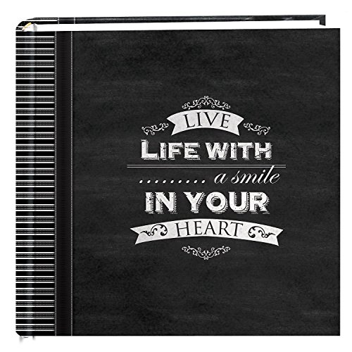 Pioneer Photo Albums Pioneer 2Up Chalkboard Print Album 200 4inX6in PocketsSmile