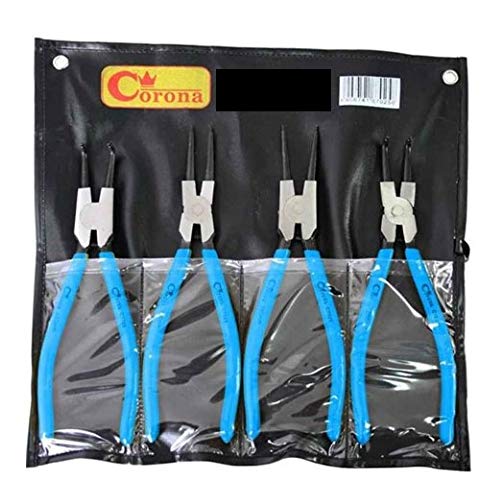 Circlip Pliers 200 mm Set of 4 Bag Snap Ring Pliers Circlip Pliers
