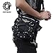 Steampunk Gothic Mini Waist Bag Women Leather Motorcycle Leg Crossbody Bag