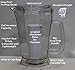 Polar ICE Pitcher with Aluminum Polar ICE Chamber (Crystal Clear/Brushed Aluminum Ice Chamber)