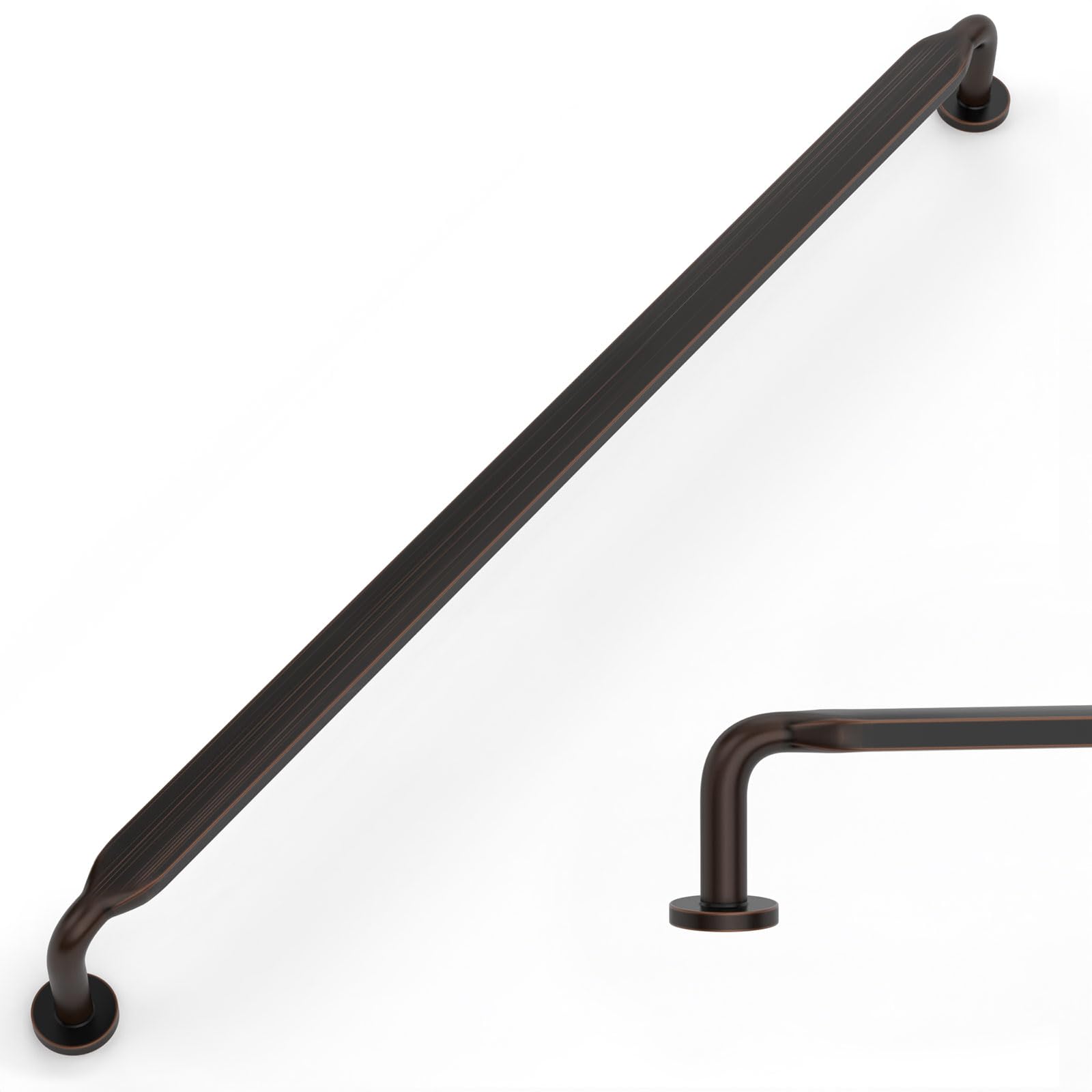 Photo 1 of Amerdeco 10 Pack Oil Rubbed Bronze Cabinet Pulls 10 Inch(254mm) Hole Centers Kitchen Cabinet Handles Solid Zinc Alloy Cabinet Hardware Drawer Pulls ZH0051……