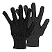 392°F Heat Resistant Gloves Curly hair / straight hair anti-scalding tools for Curling, Flat Iron and Curling Wand Suitable,Single glove,Black