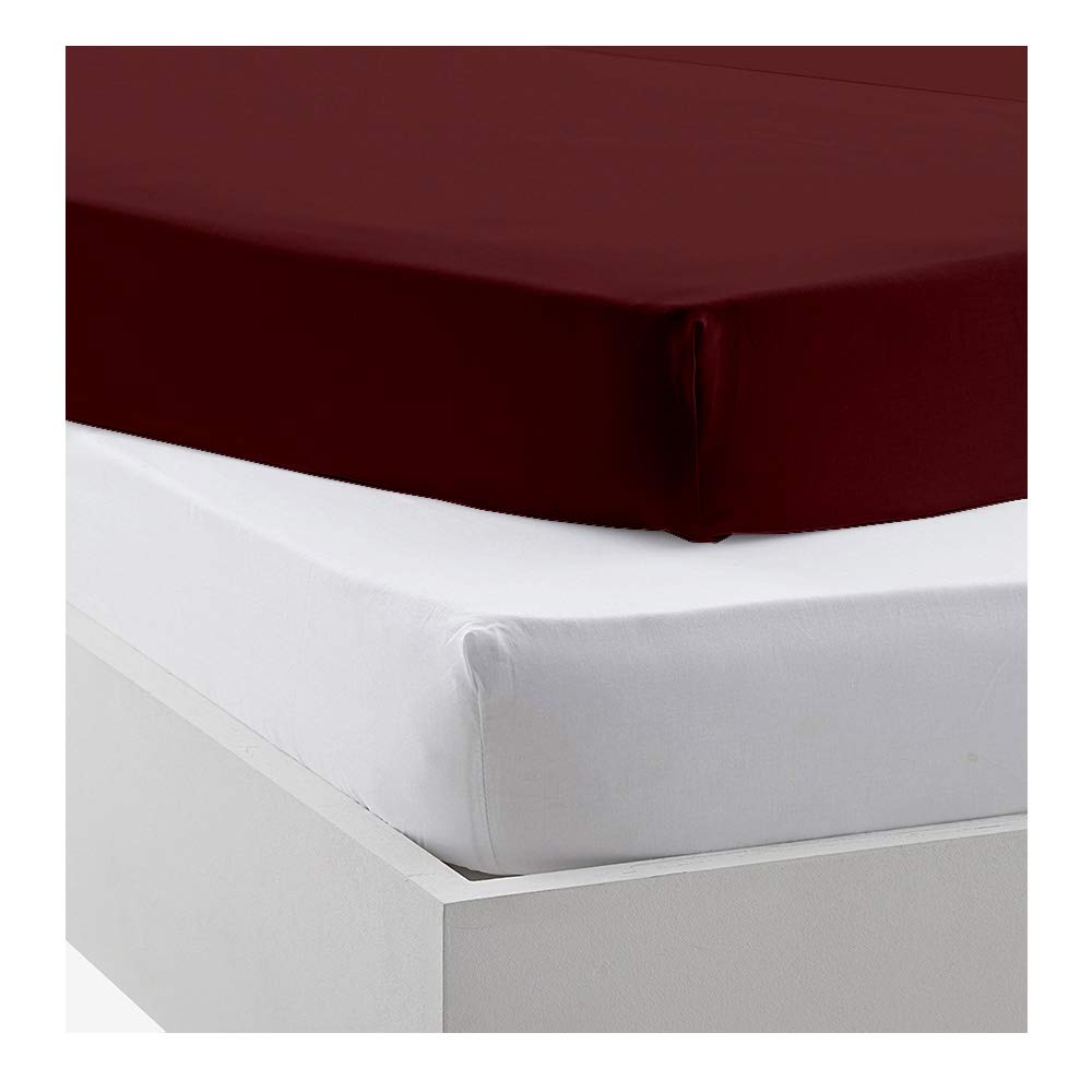 burgundy crib sheet