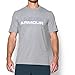 Under Armour Men's Wordmark T-Shirt, True Gray Heather/White, XXX-Large