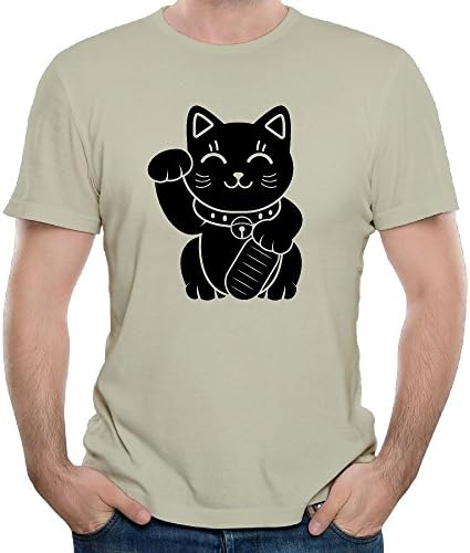 HSMAN SHIRT Funny Men's Shirt Style T-shirt - Japanese Lucky Cat