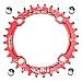 FOMTOR 32T Chainring 104 BCD Narrow Wide Chainring with 4 Bolts 9 10 11 Speed for Road Bike, Mountain Bike, BMX MTB Bike (Red)