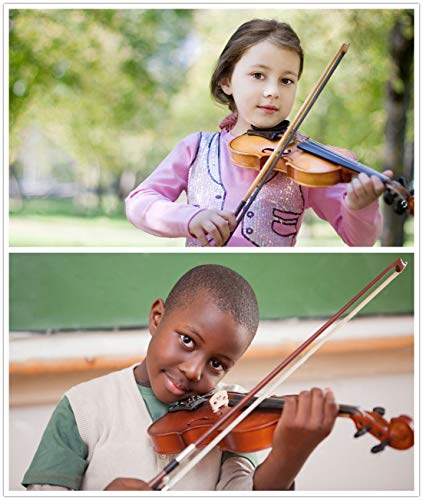 Branger Violin Shoulder Rest for 1/2 and 1/4 Size, with Collapsible and Height Adjustable Feet, Including a Violin Practice Mute