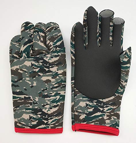 Kältefeste und warme Outdoor-Angelhandschuhe Herbst Winter Professioneller Angelhandschuh - Grün, M. – Bild 4