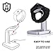 A'O Apple Watch Charging Dock Compatible with Apple Watch Charger, iWatch Holder Stand for Smart Watches Series 38/42mm. Silver Black Color Station, Cable not Included. Antislip Platform.