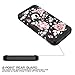 OBBCase iPhone SE Case,iPhone 5S Case,iPhone 5 Case,Three Layer Heavy Duty Hybrid Sturdy Armor High Impact Resistant Protective Cover Case for iPhone SE/5S/5 Rose Flower/Black