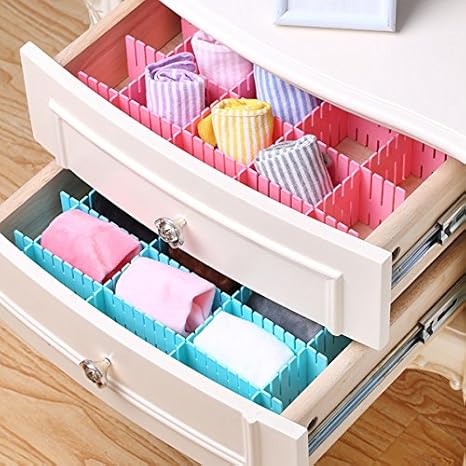 Generic L Bluee 4 Pcs Lot Diy Thickened Storage Partitions 4