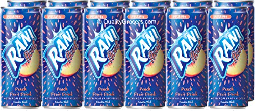 Rani float peach fruit drink 240ml (12 cans)