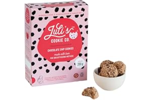 Juli's Cookie Co Chocolate Chip Lactation Cookies – 20 Cookies, 200g for Boosting Breast Milk Supply - With Brewers Yeast, Fl