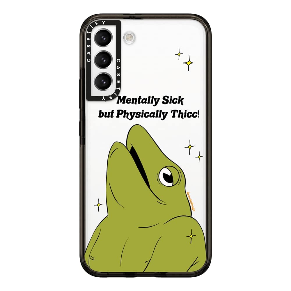 CASETiFY Impact Case for Galaxy S22+ - Mentally Sick - Clear Black Image