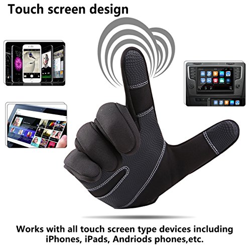 Cycling gloves , MoHo Touchscreen Waterproof Warm Winter Gloves Outdoor Running Climbing Skiing Glove for Men Women (XL)