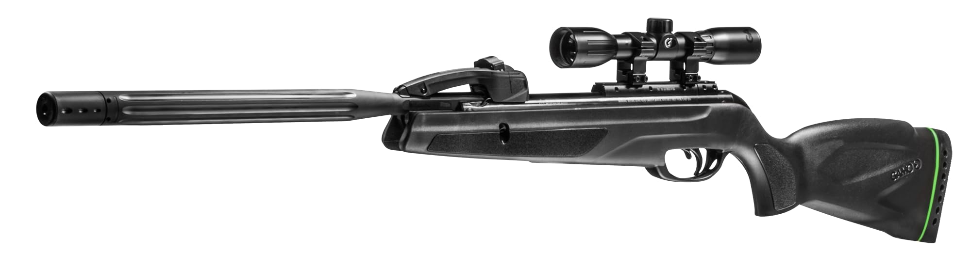Gamo 611006875554 Rifle de aire Swarm Whisper, calibre .22, negro