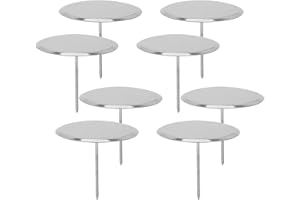 LOLIPPYY 12pcs Stainless Steel Cake Decorating Nails for Detailed Icing Flowers Baking Decoration Nails