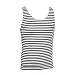 Genuine Russian Marines Sleeveless TELNYASHKA - Black Striped Tank Top Vest (44" Chest (XL))