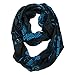 Littlearth NFL Carolina Panthers Sheer Infinity Scarf, Team Color, 70” x 25”