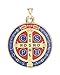 IntercessionTM Saint Benedict Color Medal (Golden - Extra Large - 1-3/4 Inches)