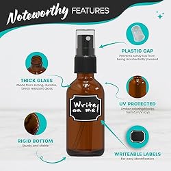 Nevlers 48 Pack Amber 2 Oz Spray Glass Bottle | The