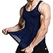 GKVK Mens Slimming Body Shaper Vest Shirt Abs Abdomen Slim, Blue, M(chest size 86cm-91cm/34inches-36inches)