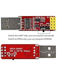 2 adaptadores USB a ESP-01, ESP8266 Wireless WiFi Módulo Wi-Fi CH340G, UART PORG, 4,5   5,5 V, 115200 Baud Rate