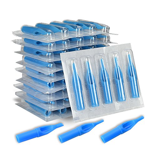 ATOMUS 50pcs Mixed Tattoo Needle Tips Disposable Plastic Assorted Tips 3RT, 5RT, 7RT, 9RT, 3DT, 5DT, 7DT, 9DT, 5FT, 7FT, Tattoo Round Flat/Magnum Diamond Tips (Mixed) - Thumbnail 6